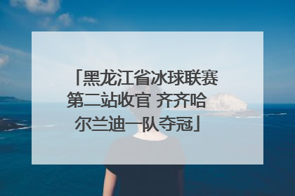 黑龙江省冰球联赛第二站收官 齐齐哈尔兰迪一队夺冠
