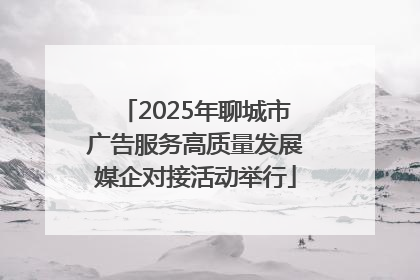 2025年聊城市广告服务高质量发展媒企对接活动举行