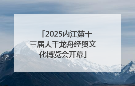 2025内江第十三届大千龙舟经贸文化博览会开幕