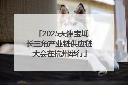 2025天津宝坻长三角产业链供应链大会在杭州举行