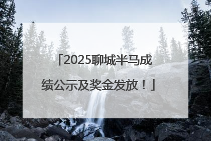 2025聊城半马成绩公示及奖金发放！