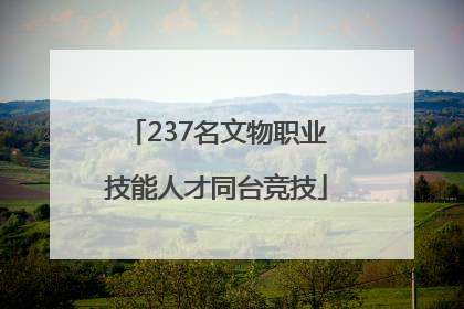 237名文物职业技能人才同台竞技