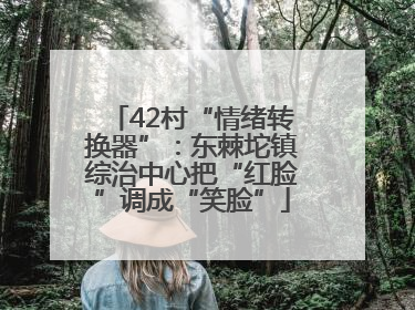 42村“情绪转换器”：东棘坨镇综治中心把“红脸”调成“笑脸”