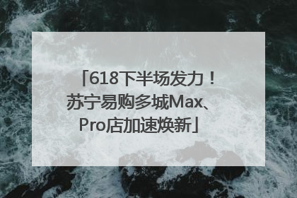 618下半场发力！苏宁易购多城Max、Pro店加速焕新