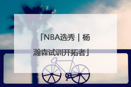NBA选秀｜杨瀚森试训开拓者